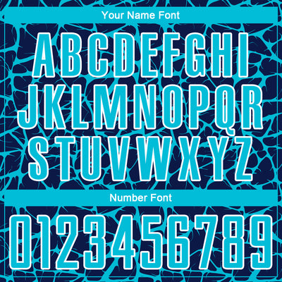 Custom Navy Lakes Blue-White Abstract Network Splash Sublimation Soccer Uniform Jersey