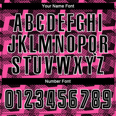 Custom Black Pink-White Line Sublimation Soccer Uniform Jersey