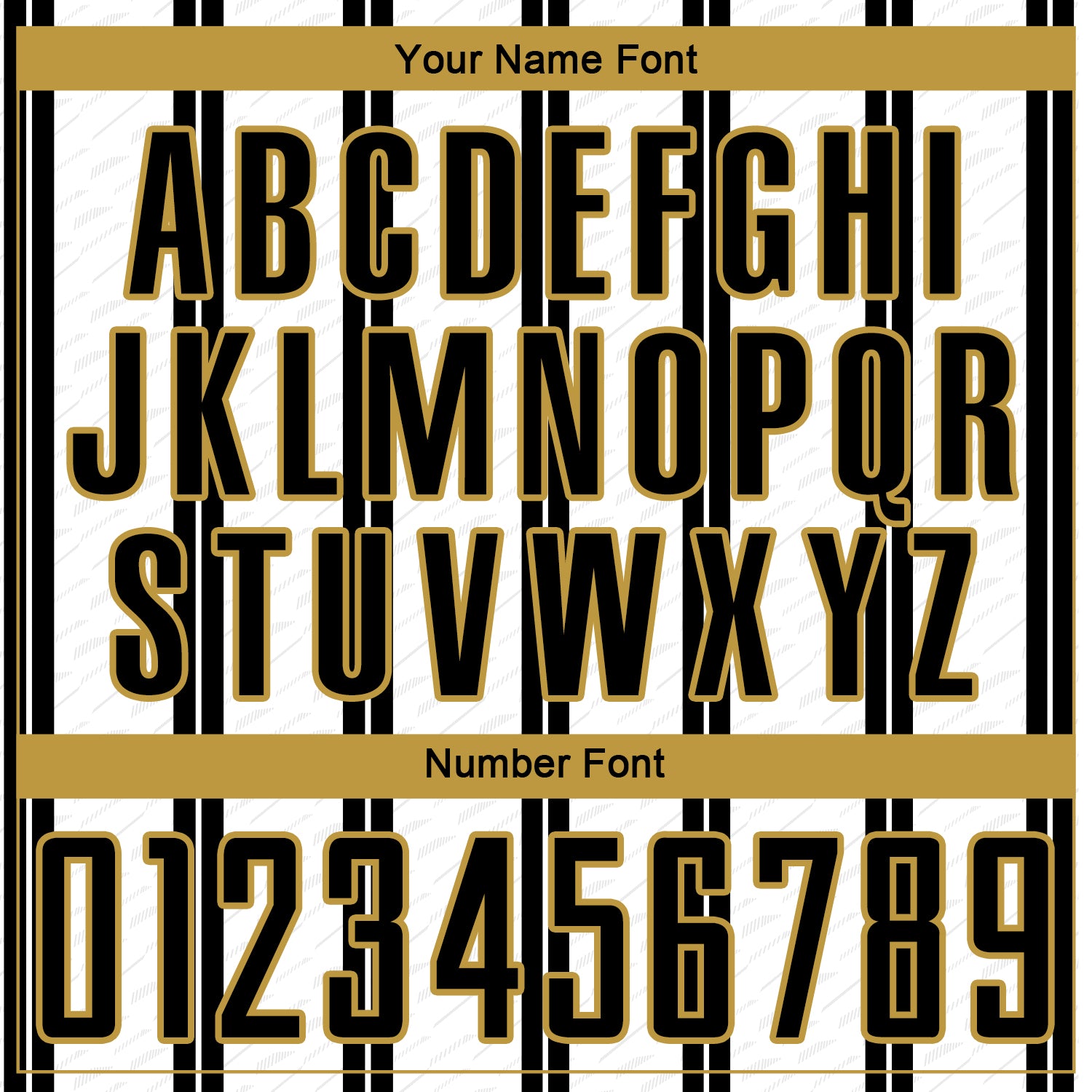 Custom Black White-Old Gold Line Sublimation Soccer Uniform Jersey