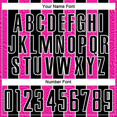 Custom Black Pink-White Line Sublimation Soccer Uniform Jersey