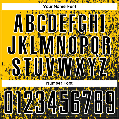 Custom Yellow Black-White Abstract Fragment Art Sublimation Soccer Uniform Jersey