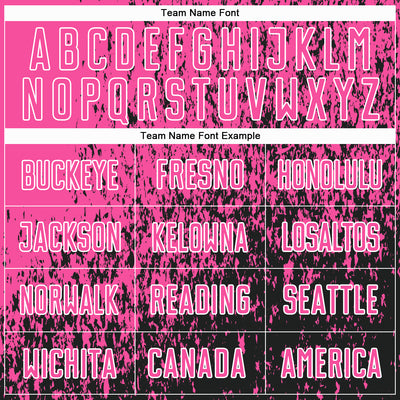 Custom Pink Black-White Abstract Fragment Art Sublimation Soccer Uniform Jersey