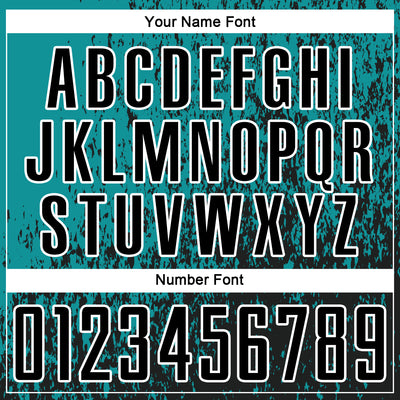 Custom Teal Black-White Abstract Fragment Art Sublimation Soccer Uniform Jersey