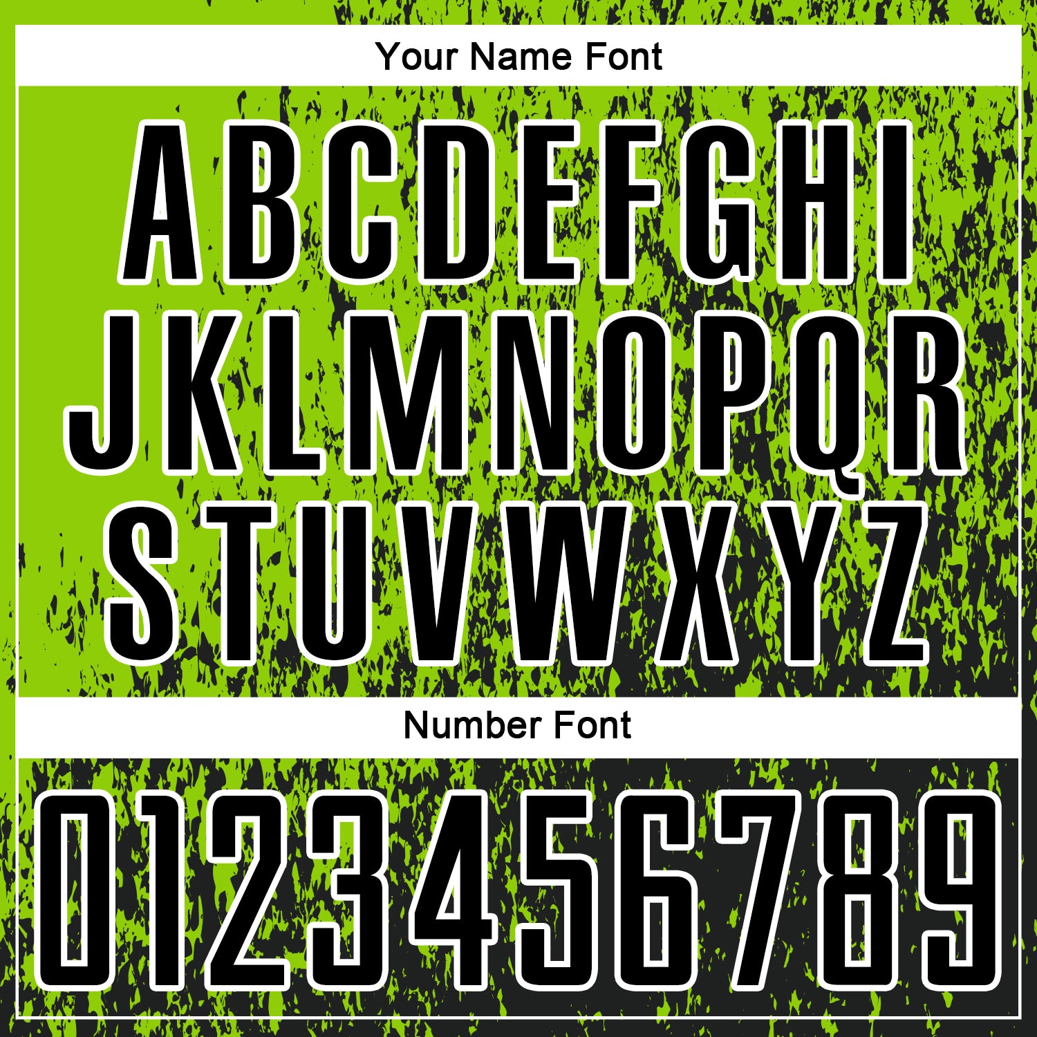 Custom Neon Green Black-White Abstract Fragment Art Sublimation Soccer Uniform Jersey