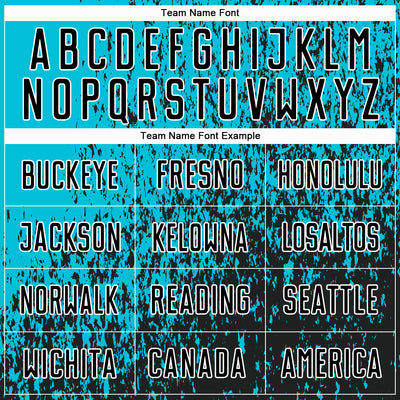 Custom Lakes Blue Black-White Abstract Fragment Art Sublimation Soccer Uniform Jersey