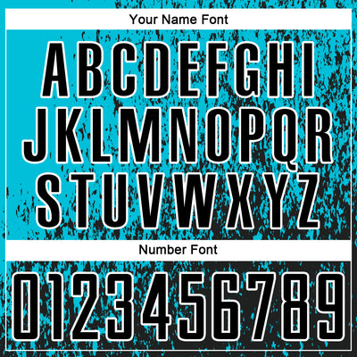 Custom Lakes Blue Black-White Abstract Fragment Art Sublimation Soccer Uniform Jersey