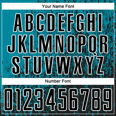 Custom Teal Black-White Abstract Fragment Art Sublimation Soccer Uniform Jersey