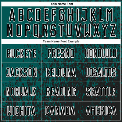 Custom Midnight Green Black-White Abstract Fragment Art Sublimation Soccer Uniform Jersey