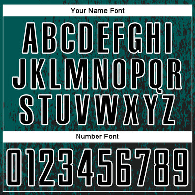 Custom Midnight Green Black-White Abstract Fragment Art Sublimation Soccer Uniform Jersey