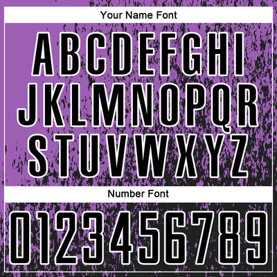 Custom Medium Purple Black-White Abstract Fragment Art Sublimation Soccer Uniform Jersey