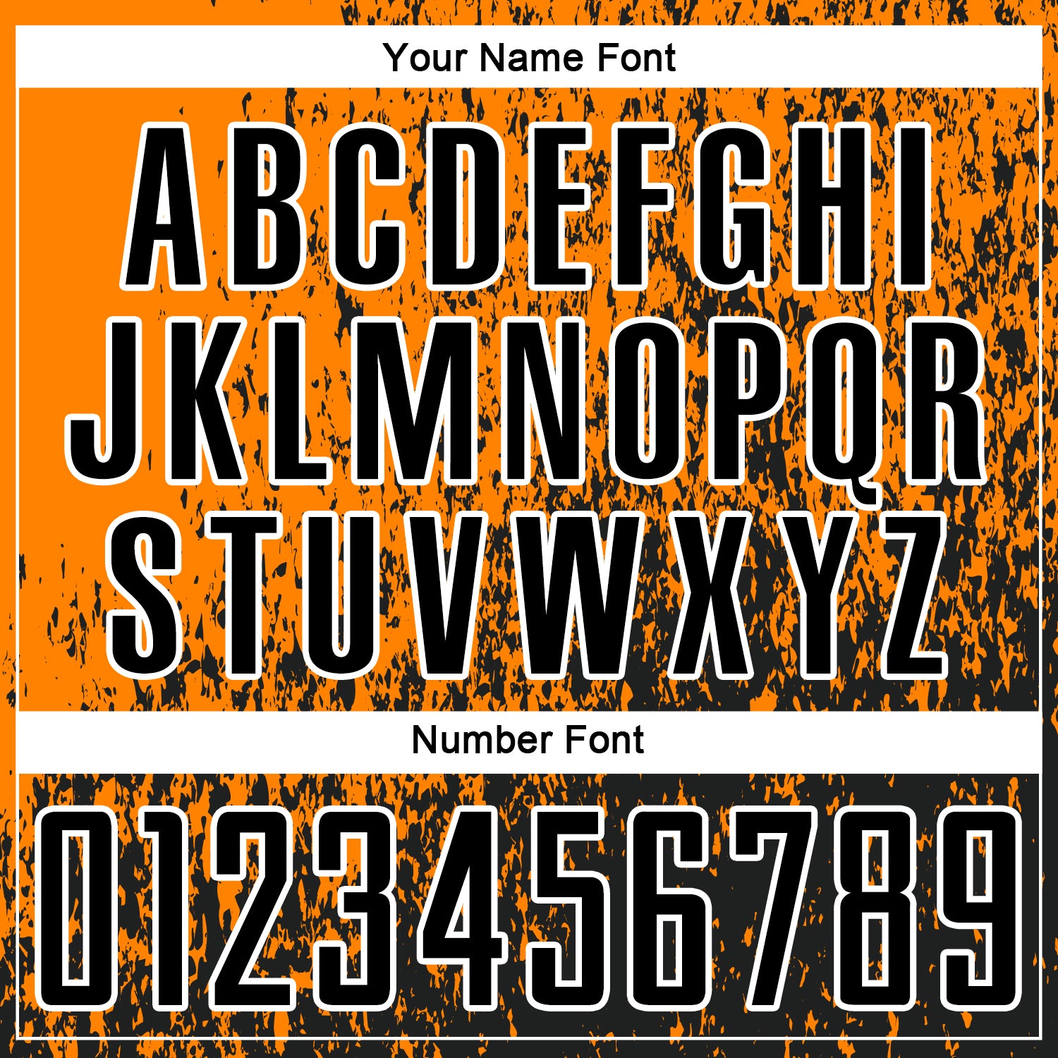 Custom Bay Orange Black-White Abstract Fragment Art Sublimation Soccer Uniform Jersey