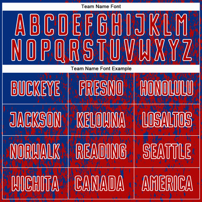 Custom Royal Red-White Abstract Fragment Art Sublimation Soccer Uniform Jersey