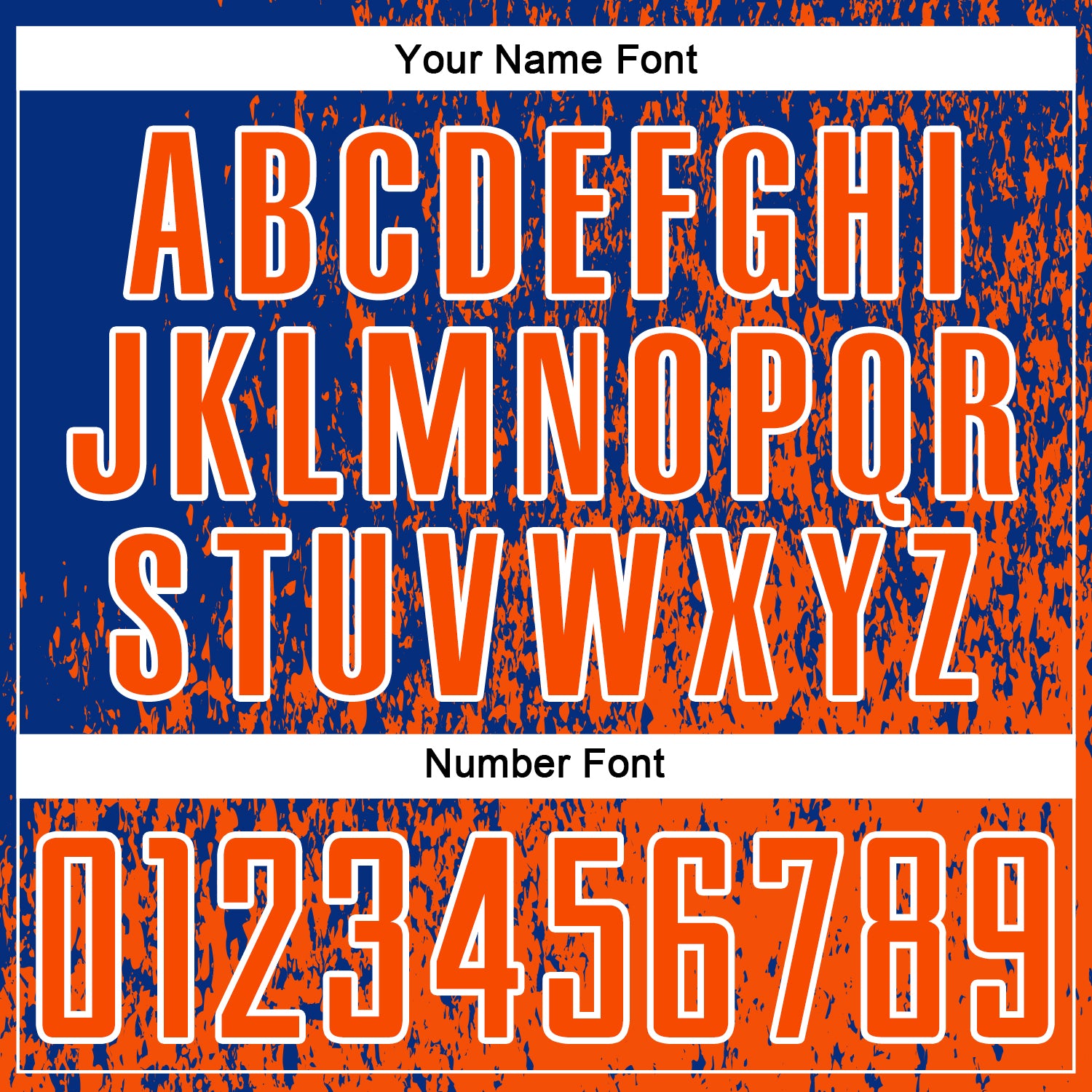 Custom Royal Orange-White Abstract Fragment Art Sublimation Soccer Uniform Jersey