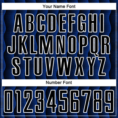 Custom Black Thunder Blue-White Geometric Shape Sublimation Soccer Uniform Jersey