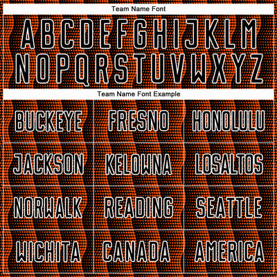 Custom Black Orange-White Geometric Shape Sublimation Soccer Uniform Jersey