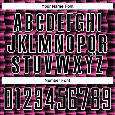 Custom Black Pink-White Geometric Shape Sublimation Soccer Uniform Jersey