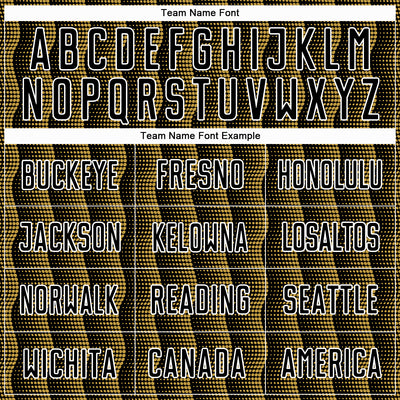 Custom Black Old Gold-White Geometric Shape Sublimation Soccer Uniform Jersey