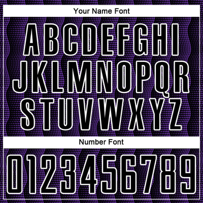 Custom Black Purple-White Geometric Shape Sublimation Soccer Uniform Jersey
