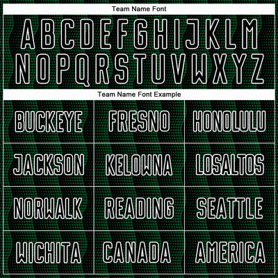 Custom Black Green-White Geometric Shape Sublimation Soccer Uniform Jersey