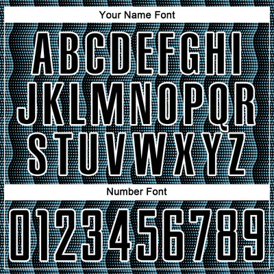 Custom Black Shadow Blue-White Geometric Shape Sublimation Soccer Uniform Jersey