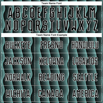 Custom Black Ice Blue-White Geometric Shape Sublimation Soccer Uniform Jersey