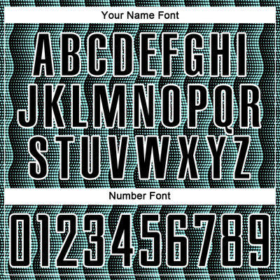 Custom Black Ice Blue-White Geometric Shape Sublimation Soccer Uniform Jersey