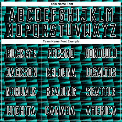 Custom Black Aqua-White Geometric Shape Sublimation Soccer Uniform Jersey