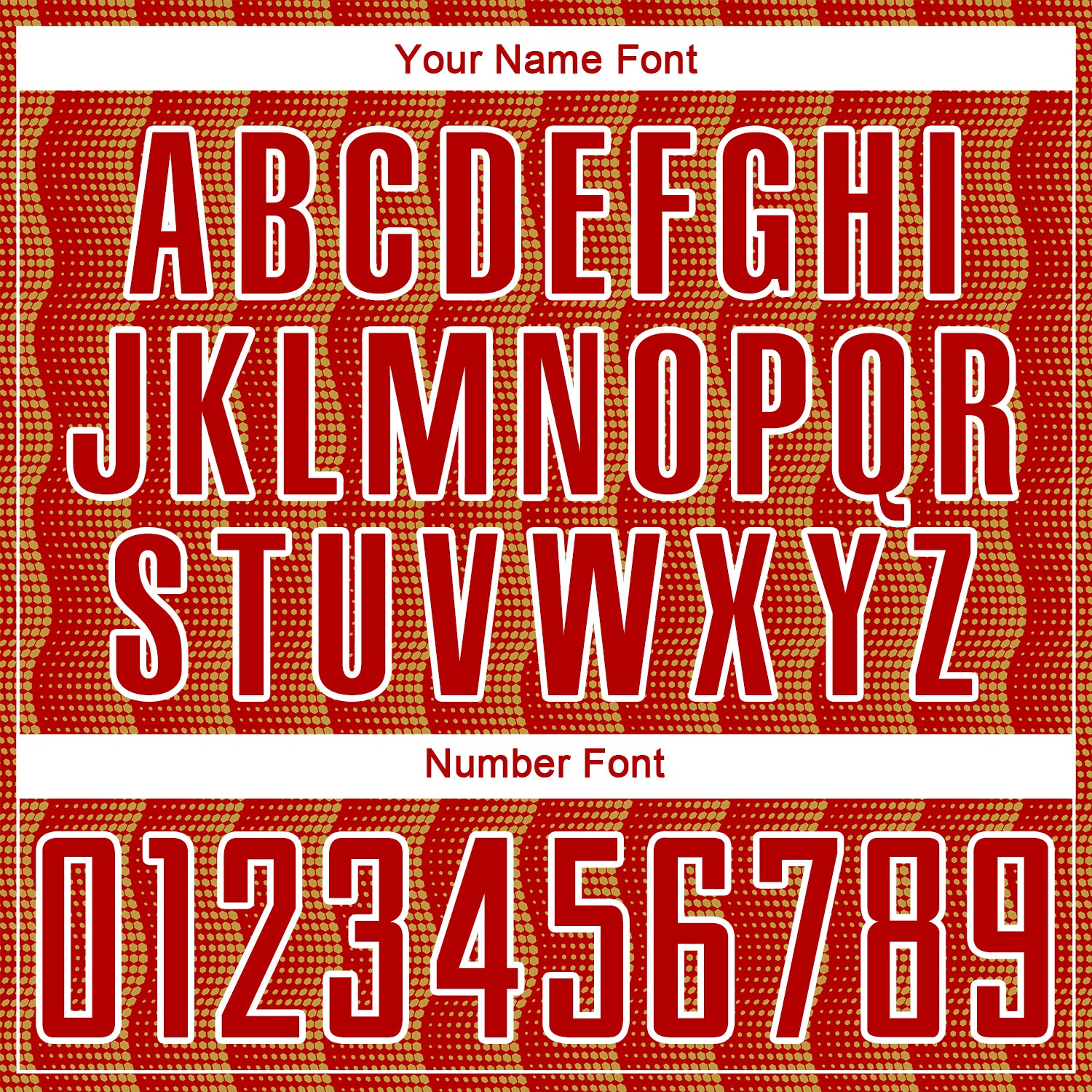 Custom Red Old Gold-White Geometric Shape Sublimation Soccer Uniform Jersey