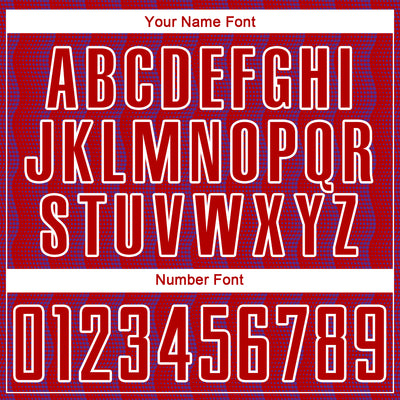 Custom Red Purple-White Geometric Shape Sublimation Soccer Uniform Jersey