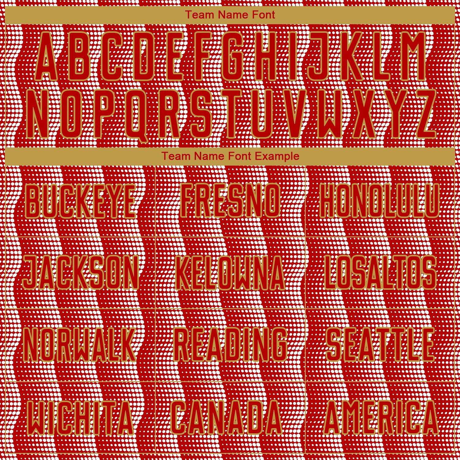 Custom Red Old Gold-White Geometric Shape Sublimation Soccer Uniform Jersey