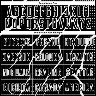 Custom Black White Lightning Sublimation Soccer Uniform Jersey