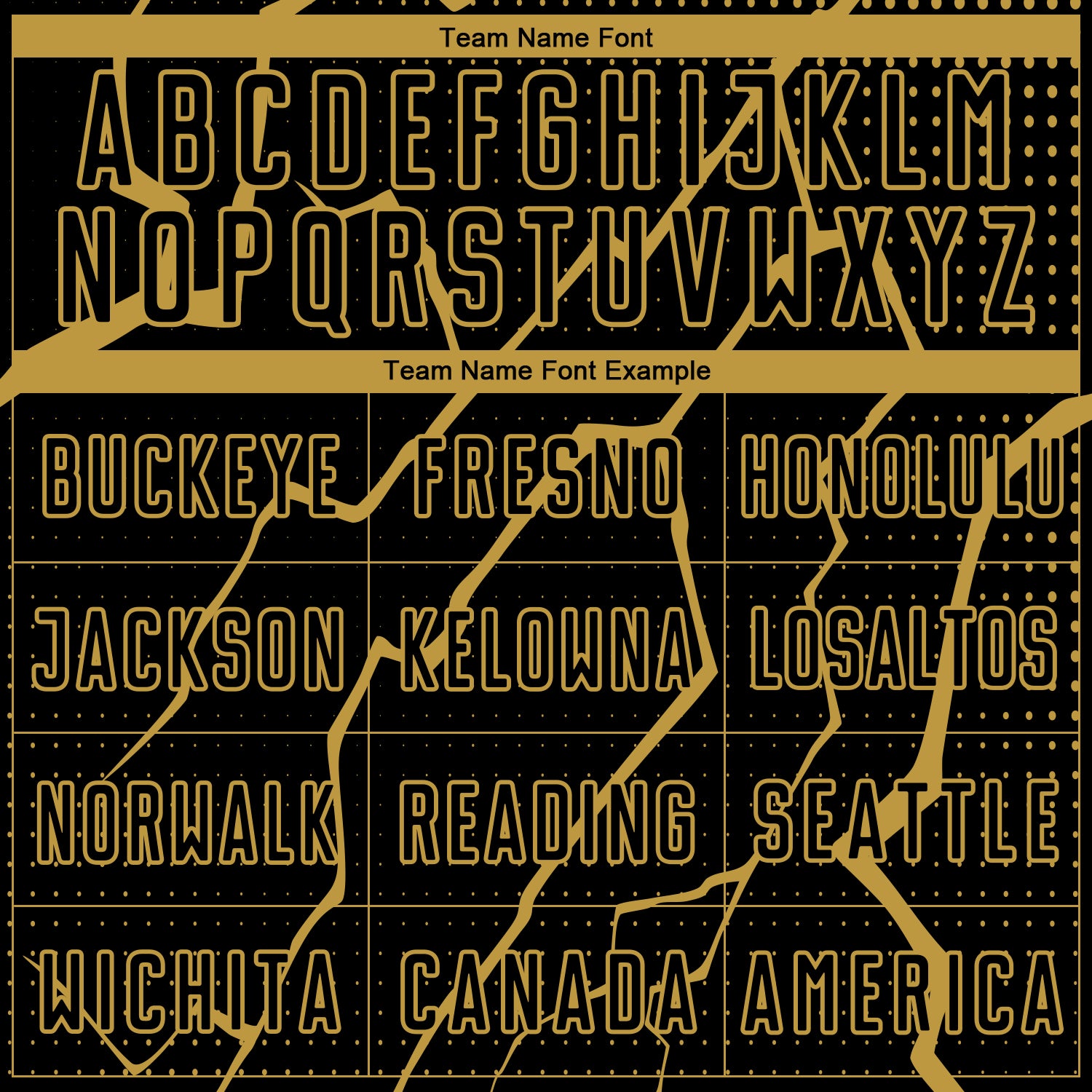 Custom Black Old Gold Lightning Sublimation Soccer Uniform Jersey