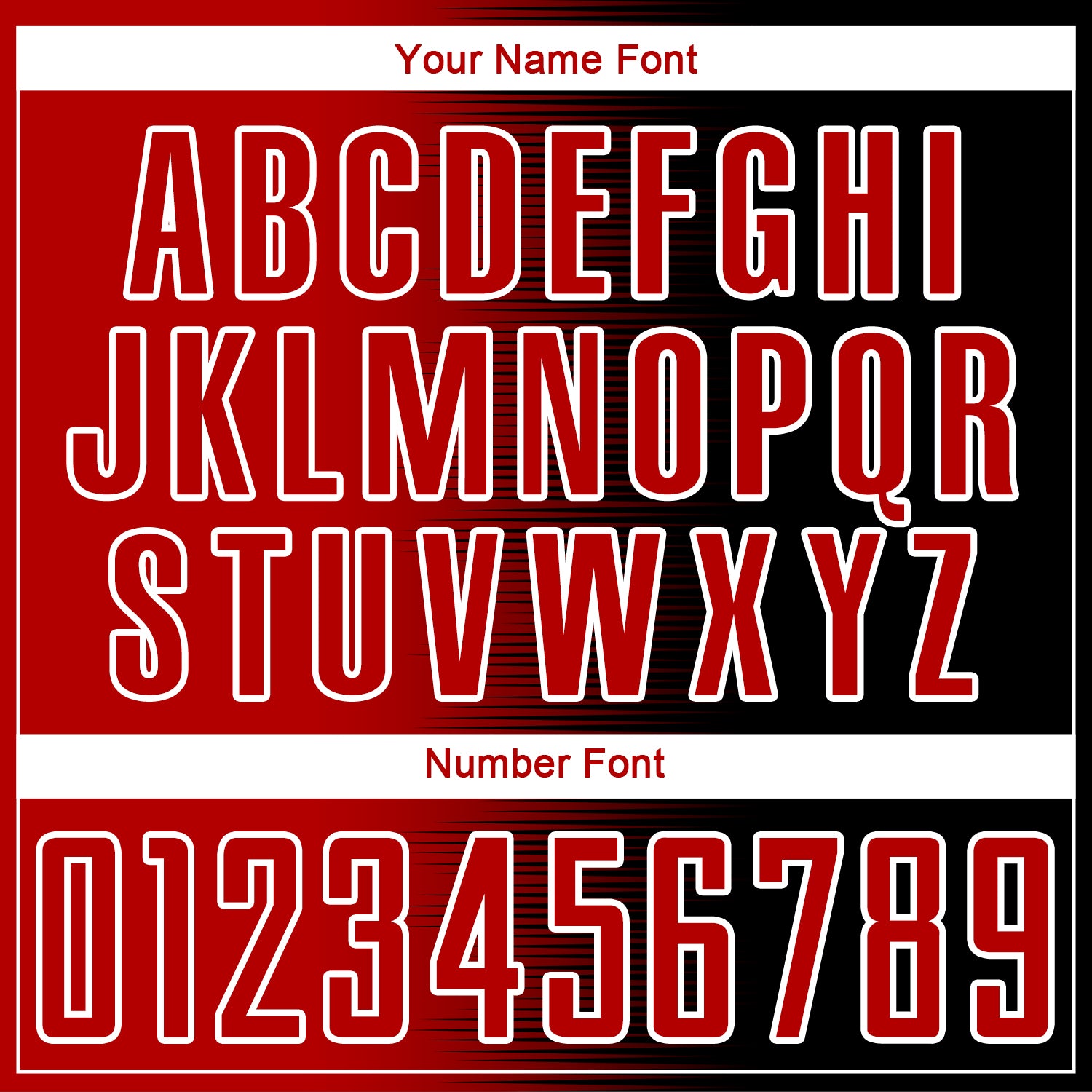 Custom Black Red-White Gradient Line Sublimation Soccer Uniform Jersey