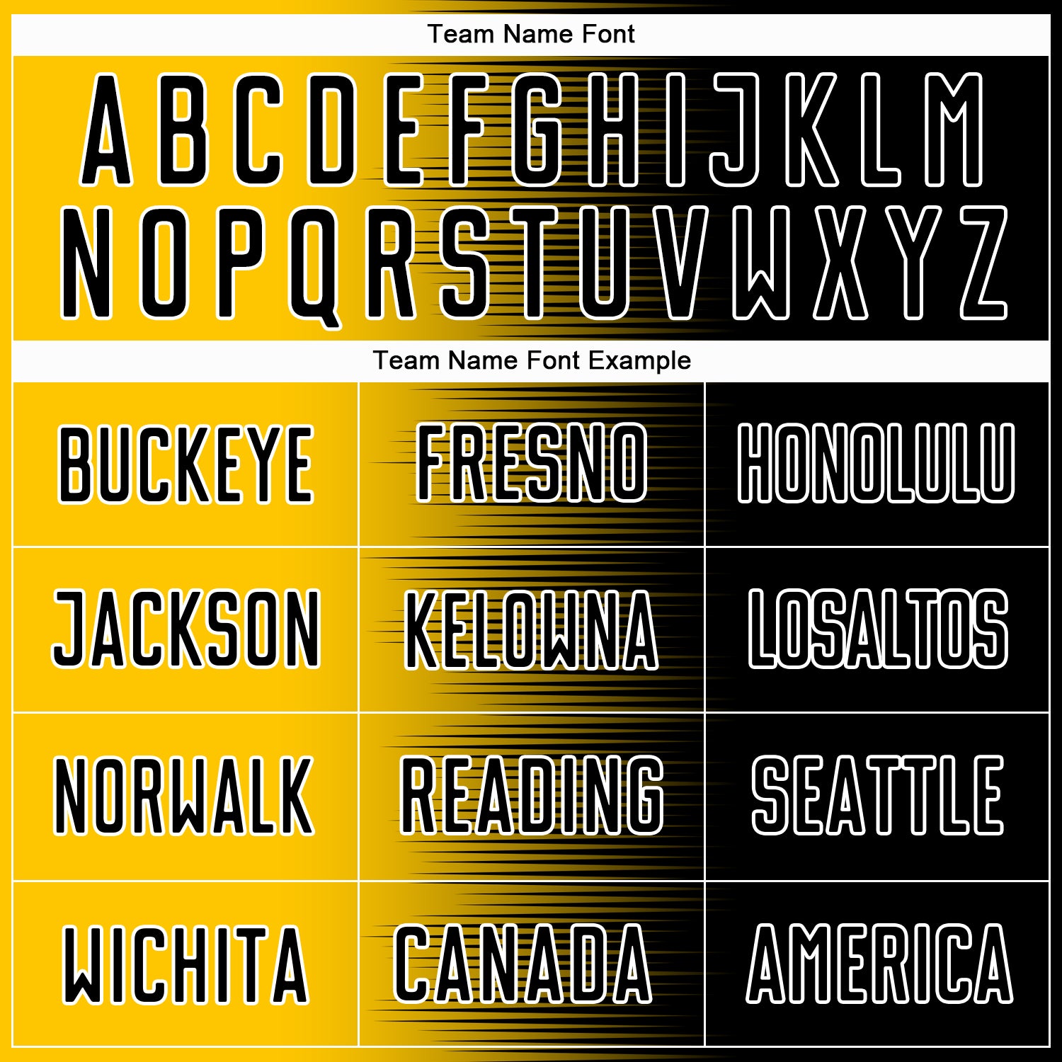 Custom Black Yellow-White Gradient Line Sublimation Soccer Uniform Jersey