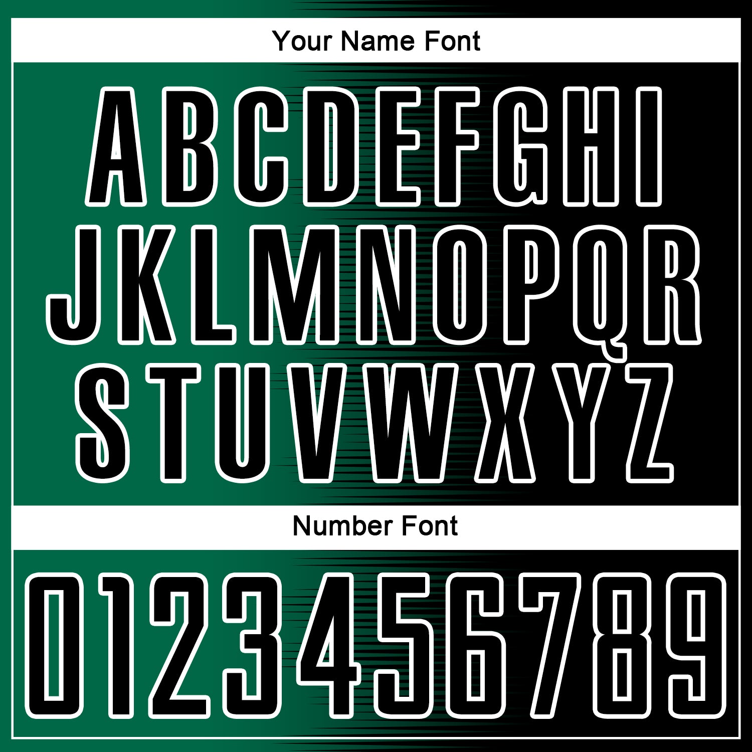 Custom Black Kelly Green-White Gradient Line Sublimation Soccer Uniform Jersey