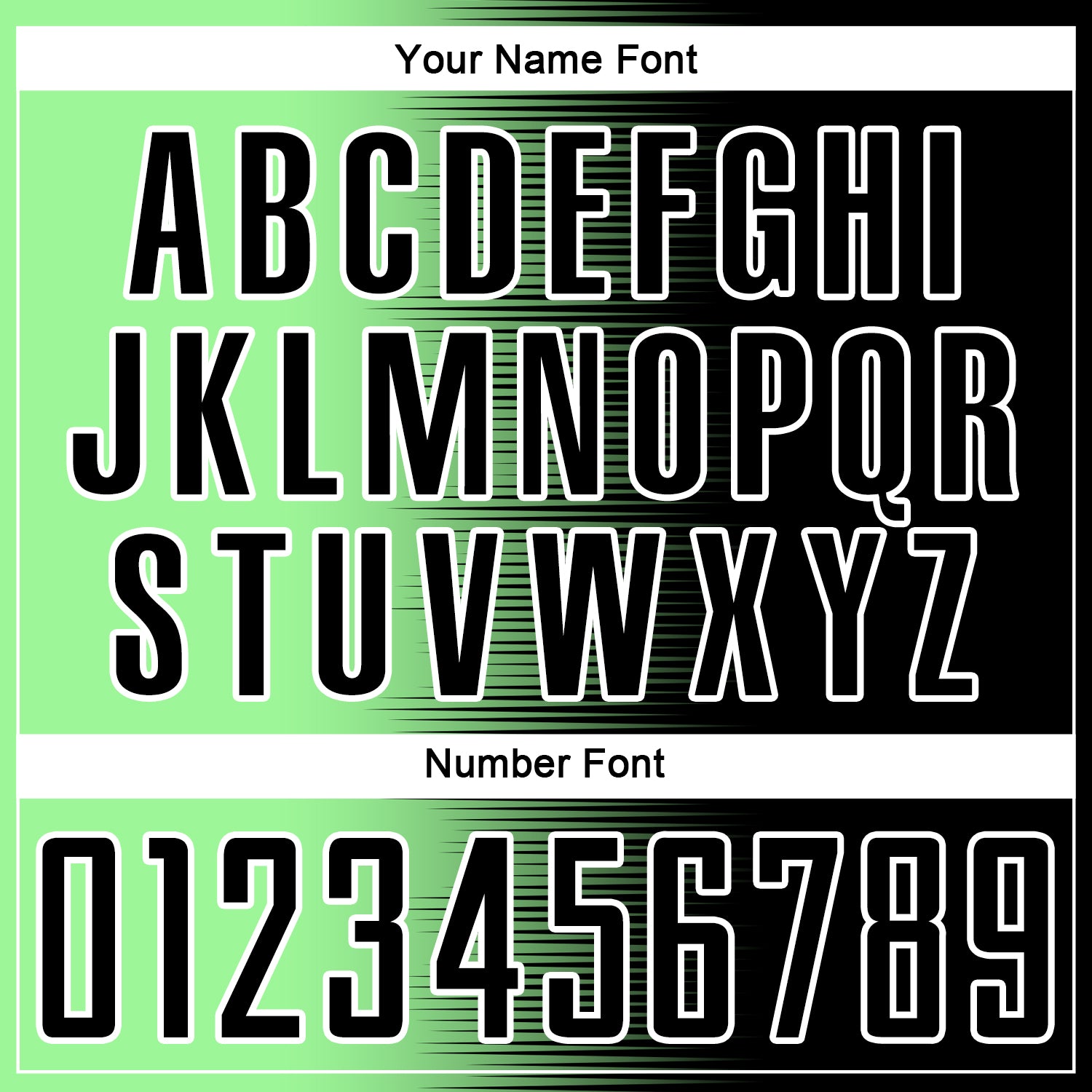 Custom Black Pea Green-White Gradient Line Sublimation Soccer Uniform Jersey