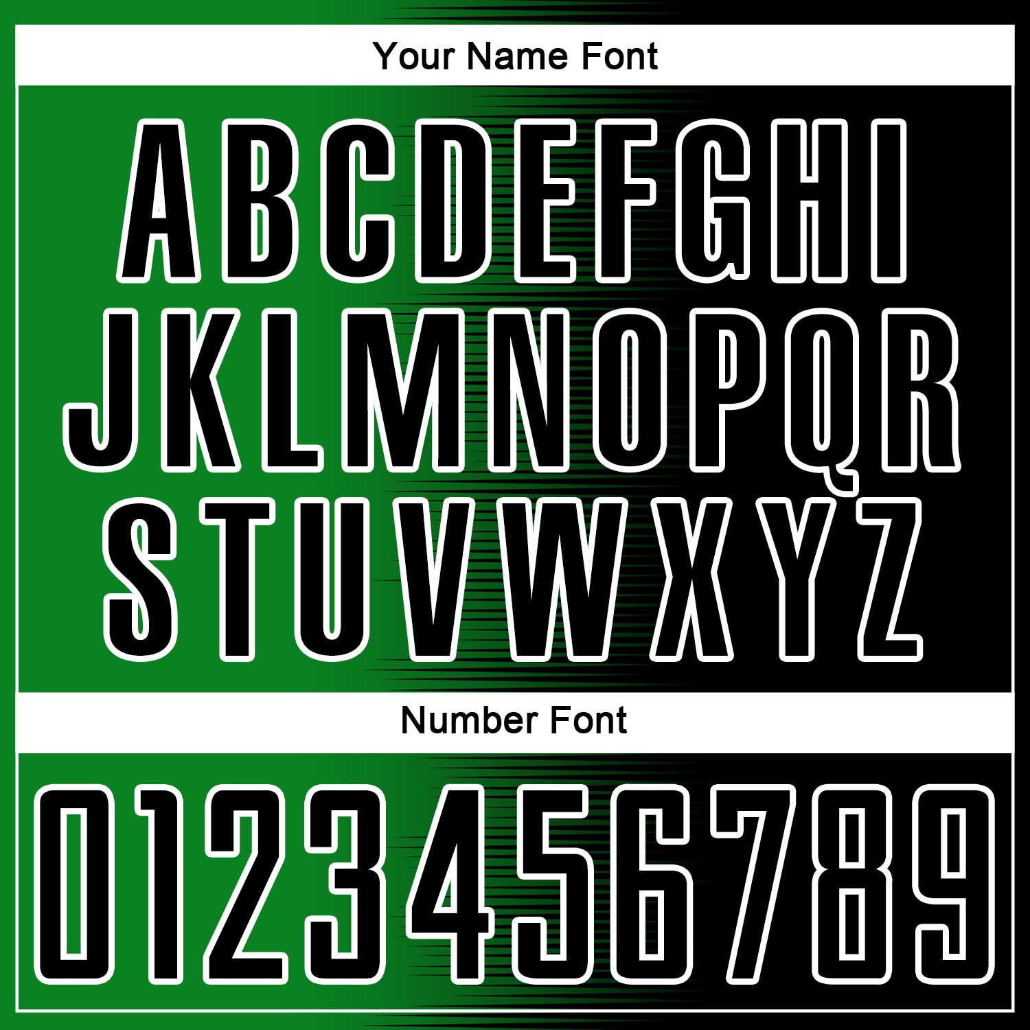 Custom Black Grass Green-White Gradient Line Sublimation Soccer Uniform Jersey