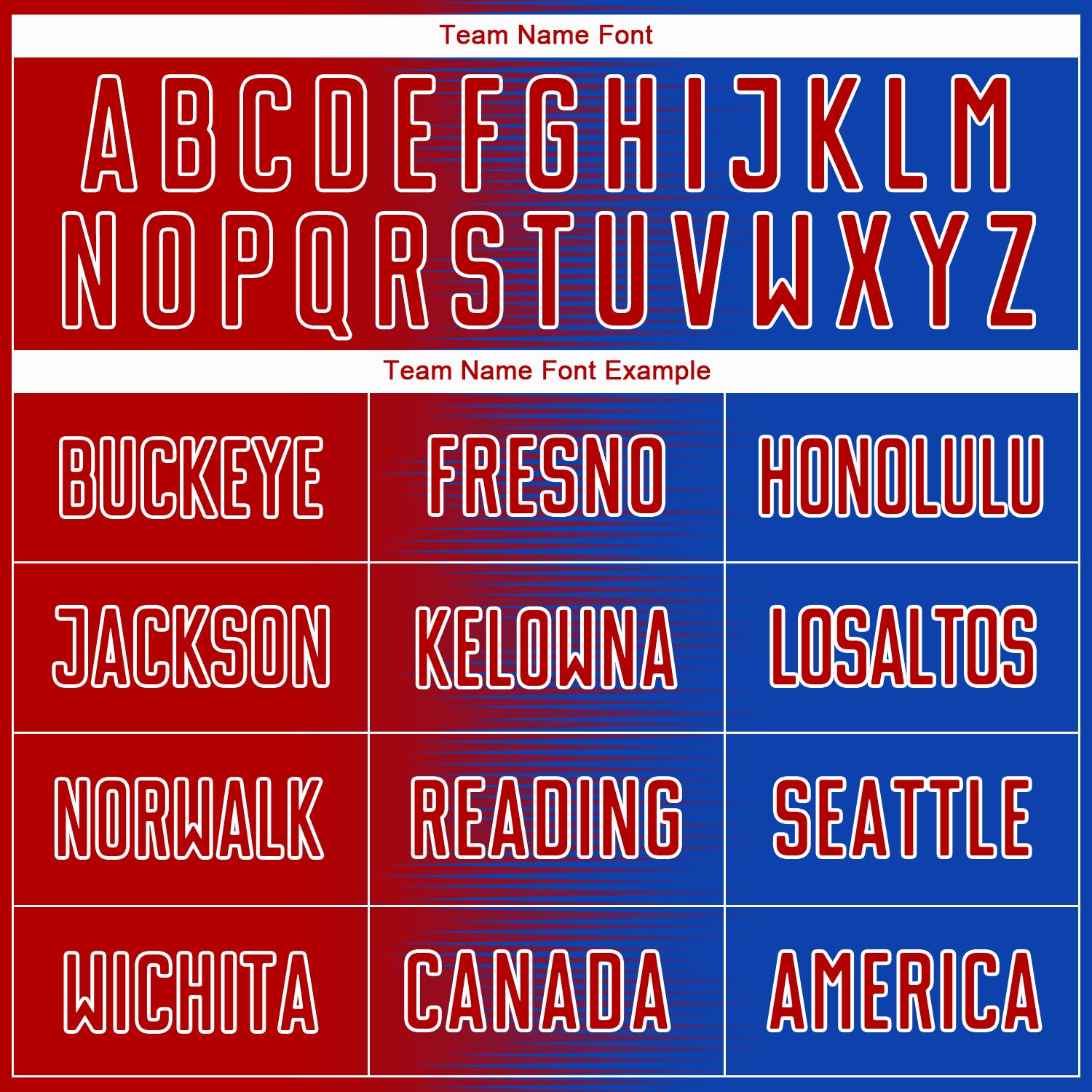 Custom Thunder Blue Red-White Gradient Line Sublimation Soccer Uniform Jersey