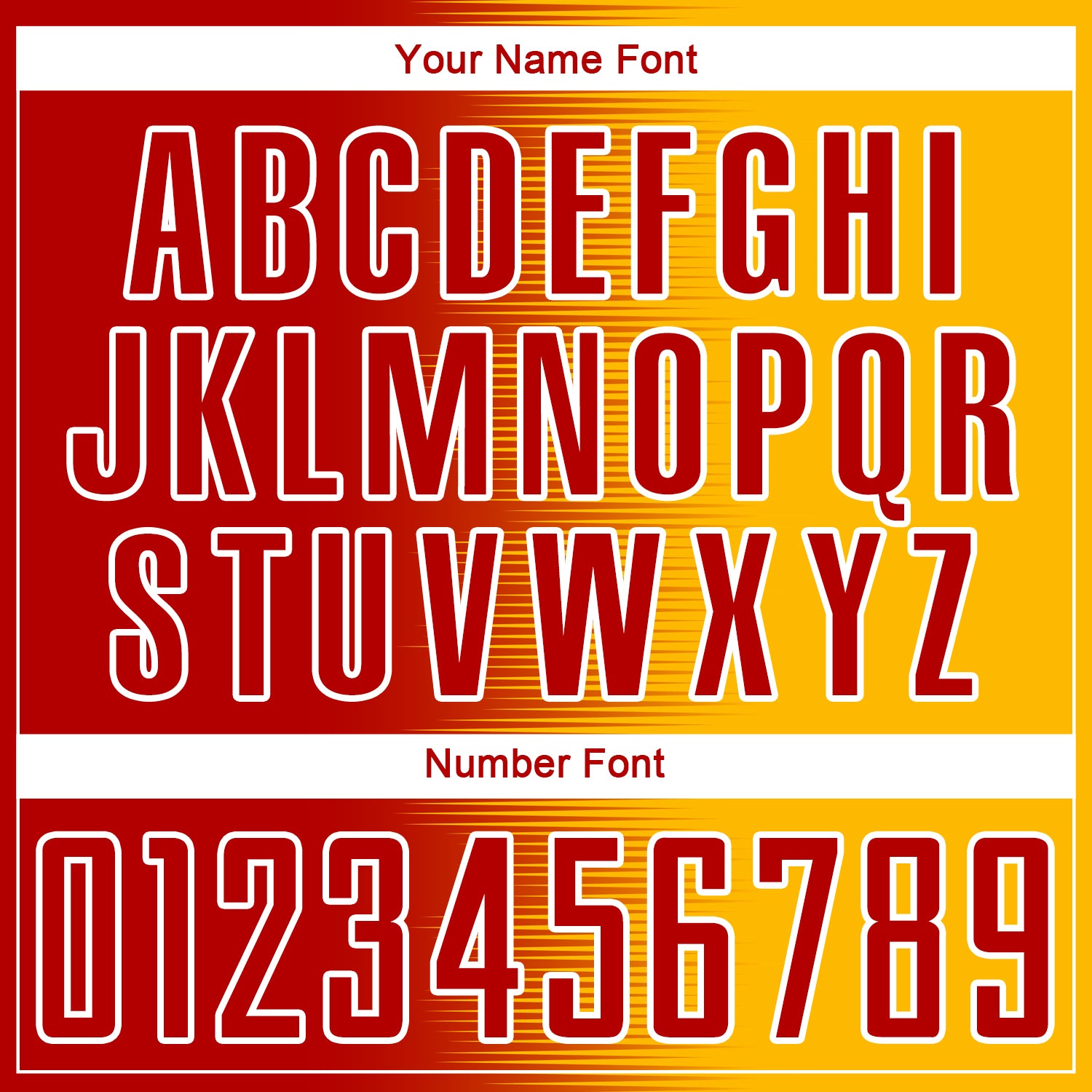 Custom Red Gold-White Gradient Line Sublimation Soccer Uniform Jersey