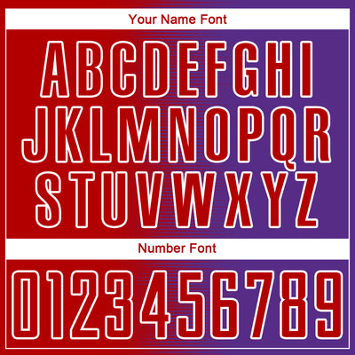 Custom Red Purple-White Gradient Line Sublimation Soccer Uniform Jersey