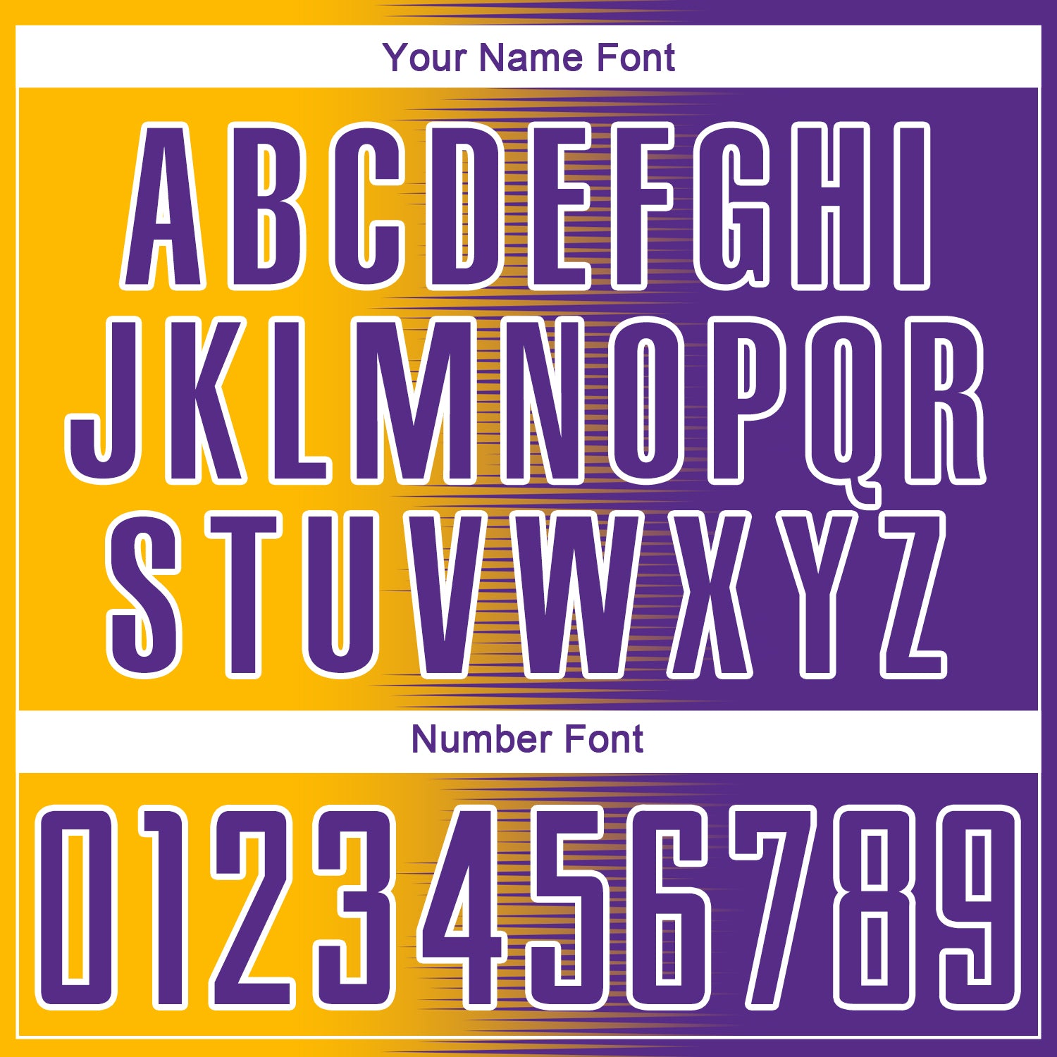 Custom Purple Gold-White Gradient Line Sublimation Soccer Uniform Jersey