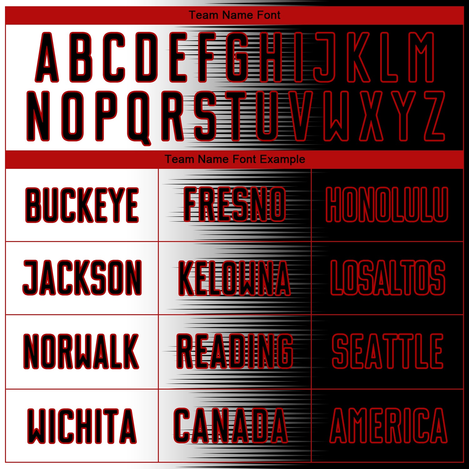 Custom Black White-Red Gradient Line Sublimation Soccer Uniform Jersey