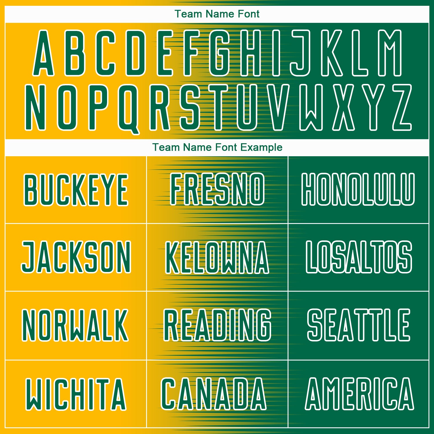 Custom Kelly Green Gold-White Gradient Line Sublimation Soccer Uniform Jersey