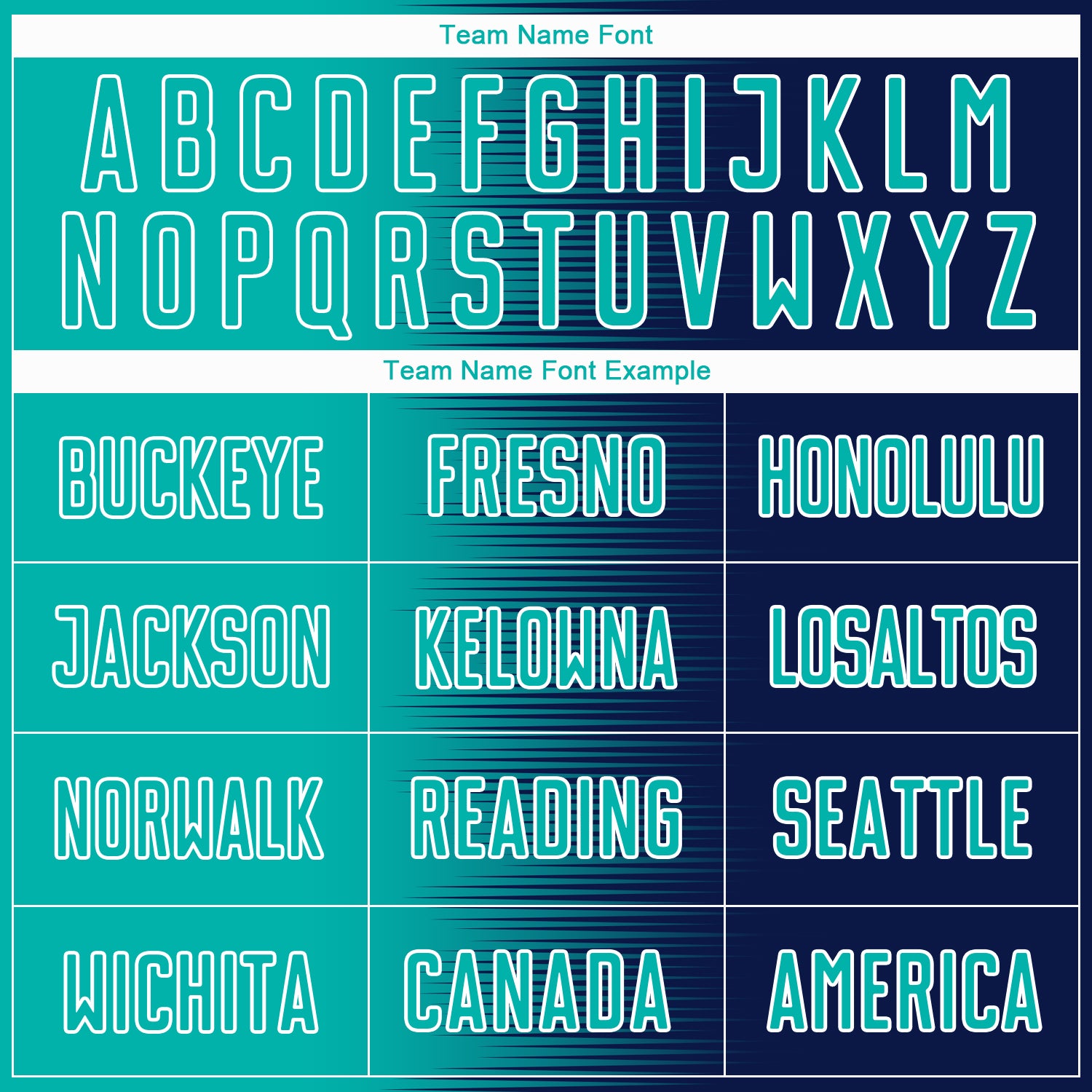 Custom Navy Aqua-White Gradient Line Sublimation Soccer Uniform Jersey