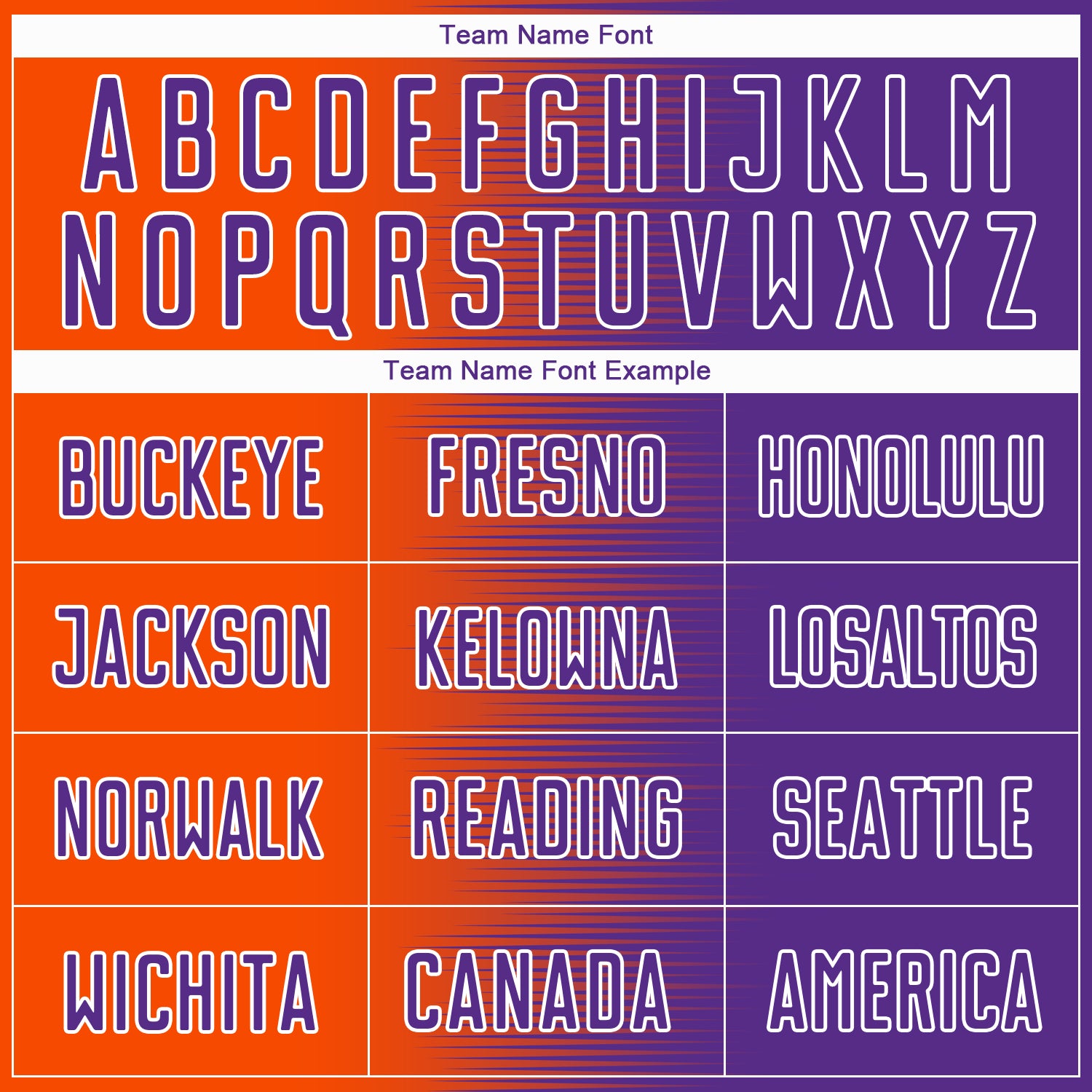 Custom Purple Orange-White Gradient Line Sublimation Soccer Uniform Jersey