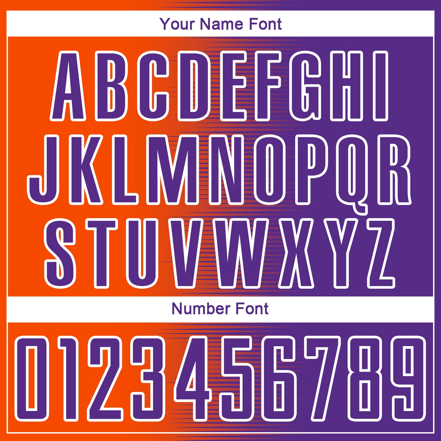 Custom Purple Orange-White Gradient Line Sublimation Soccer Uniform Jersey