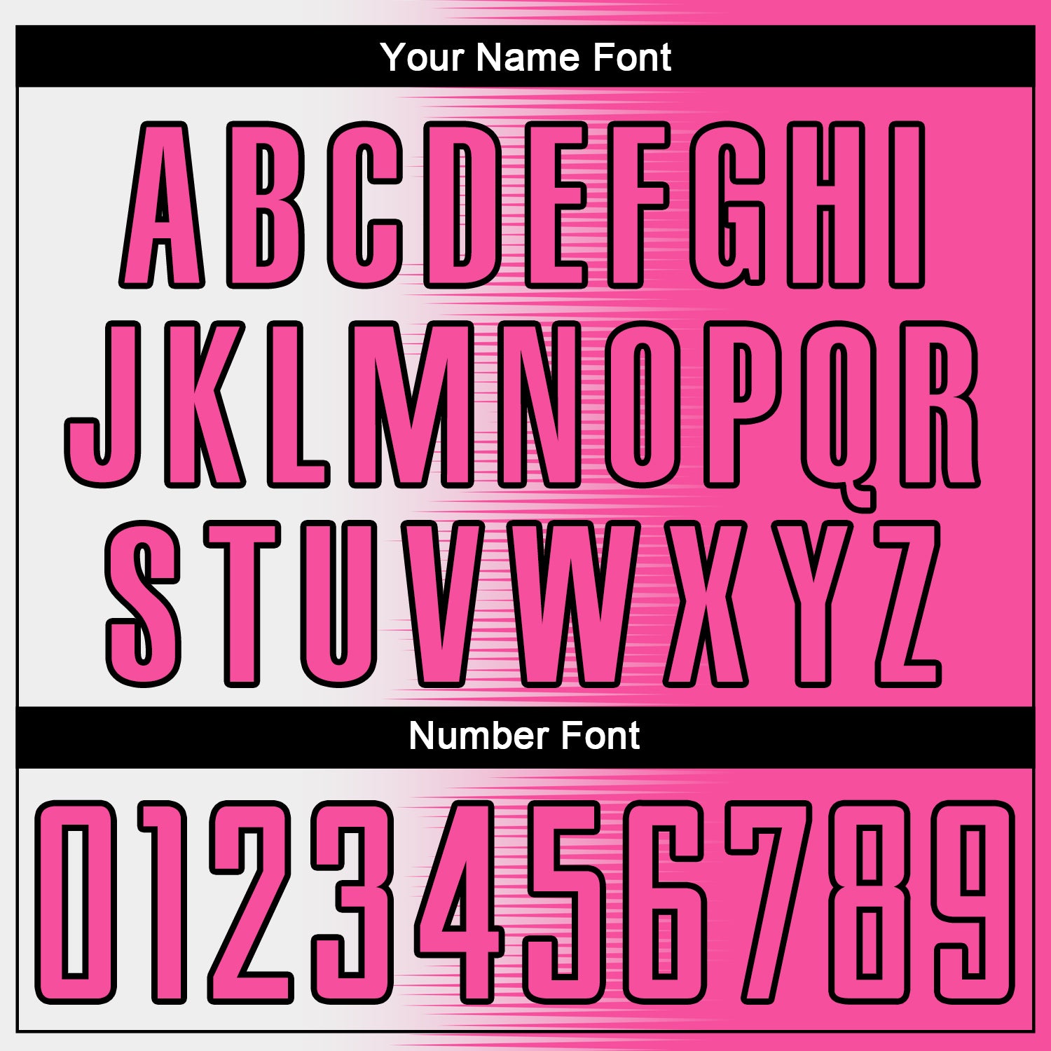 Custom Pink White-Black Gradient Line Sublimation Soccer Uniform Jersey