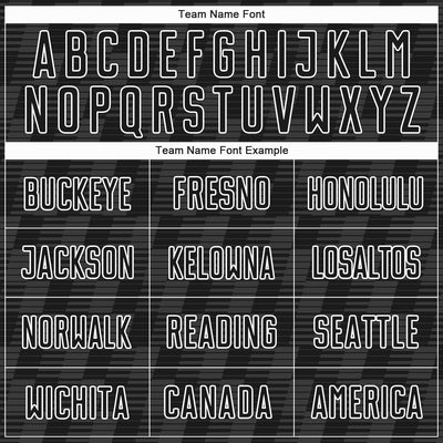 Custom Black White Line Sublimation Soccer Uniform Jersey