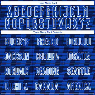 Custom Navy Thunder Blue-White Line Sublimation Soccer Uniform Jersey