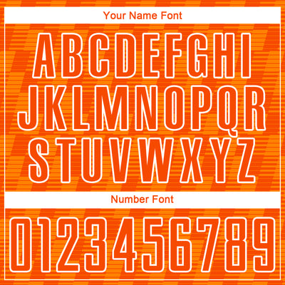 Custom Orange Bay Orange-White Line Sublimation Soccer Uniform Jersey